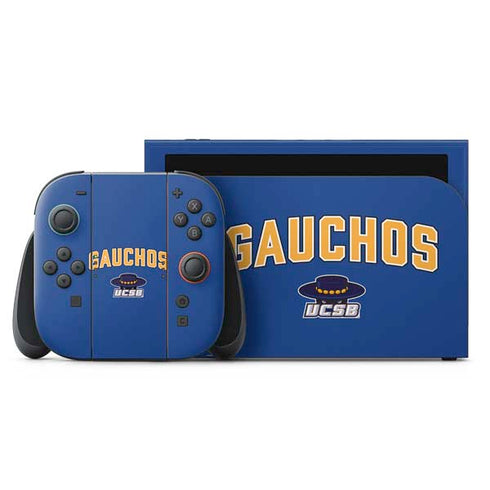 University of California-Santa Barbara Gauchos Nintendo Switch 2 (2025) with Joy-Con Skin